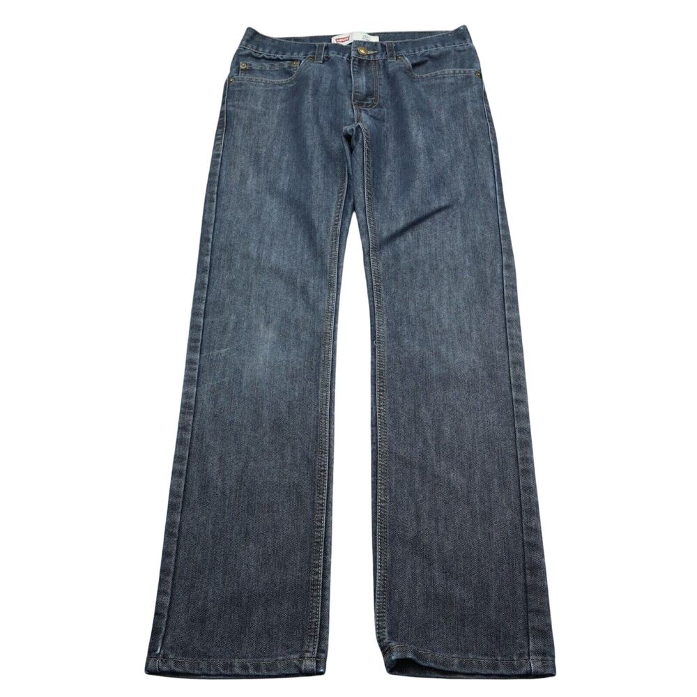 Levis Pants Womens 28 Blue Mid Rise Flat Front 511 Slim Straight Denim Jeans